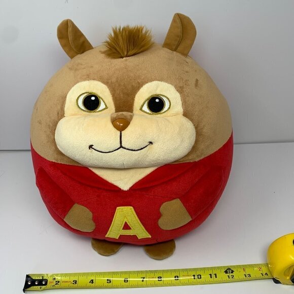 Ty Beanie Ballz 12'' Plush ALVIN Red Chipmunk Stuffed Plush Ball  Red Outfit 034 - Picture 5 of 8